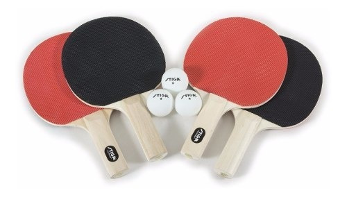 Pack de 4 raquetas de ping pong Stiga T1334