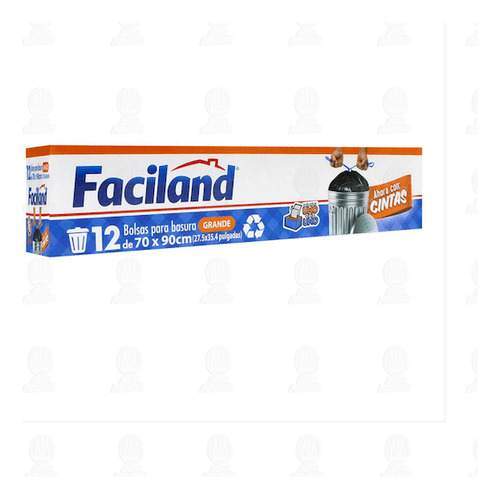 Faciland Bolsas Para Basura Desechables Grandes 70 X 90 Cm