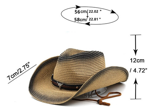 Sombrero De Playa De Vaquero Para Hombre, Gorra De Panamá, I
