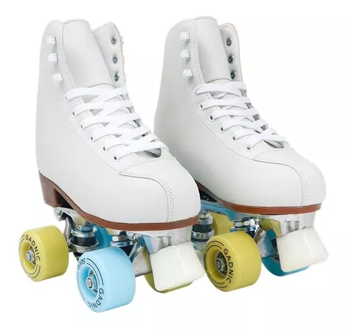 Patines 4 Ruedas Artístico Blanco T Ambar Talles 26 Al 39