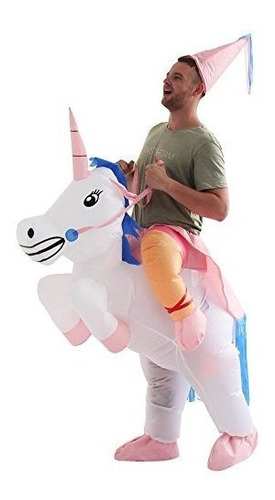 Disfraz Talla Única Para Adulto De Unicornio Inflable