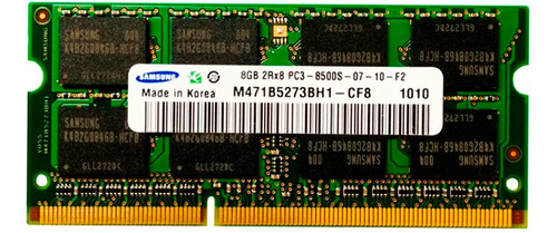Memoria Ram Samsung Ddr3 4gb Pc3-8500 1066mhz Sodimm Laptop
