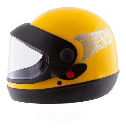 Capacete para moto  integral Pro Tork Sport Moto  Sport Moto  amarelo solid tamanho 60 