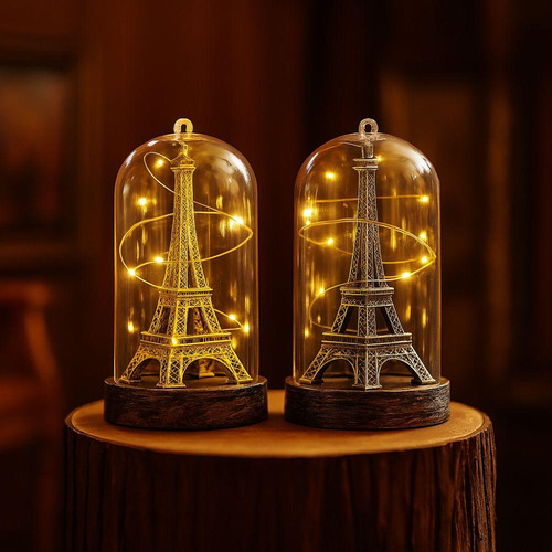 Luminaria Torre Eiffel Abajur Led Paris Miniatura Romantico