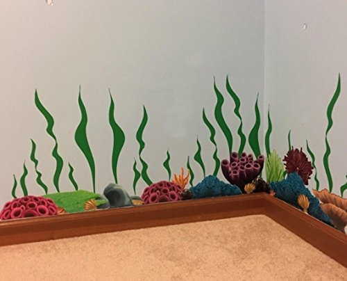 Crea Un Mural De Arrecife De Coral Marinas Océano De L...