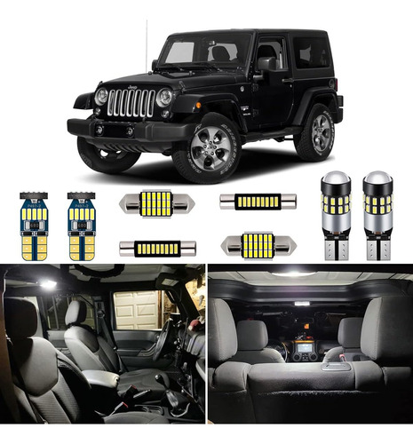 Juego De Luces Led De Interior De 7 Piezas Canbus Jeep ...