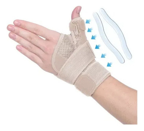 Muñequera Con Soporte Metálico Para Dedo Pulgar Soporte Mano