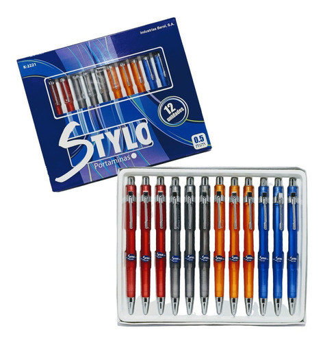 Portaminas Stylo Caja 12 Und