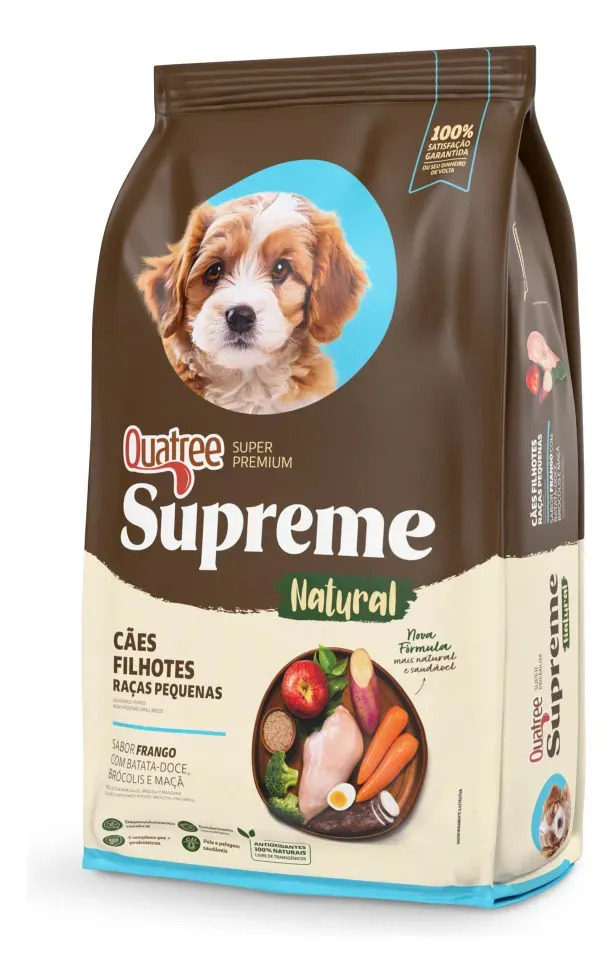 Ração Quatree Supreme Para Cães Filhotes Raças Pequenas 15kg