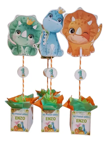 comprar Centros De Mesa Dino Bebés Personalizados Primer Añito