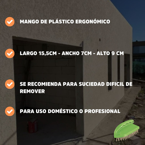 Cepillo De Acero Inoxidable Condor 6 Hileras Chapa Parrillas