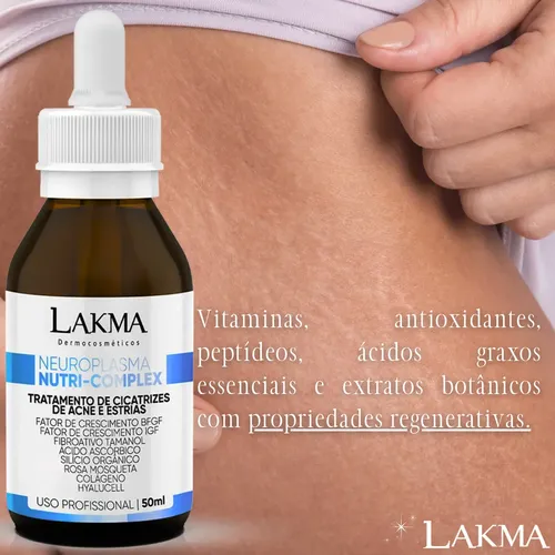 Lakma Neuroplasma Nutri Complex 50ml Cicatriz Acne estrias Tipo de pele Normal miniatura 5