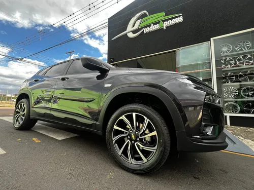 Kit 4 Rodas Kr Tracker 2026 17x7 5x105 Preto Diamantado | Frete grátis
