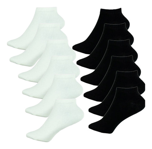 Tin 24pz Hombre Paquete Calcetín Corto Tines Blanco Gris