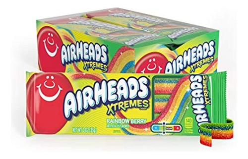 Airheads Xtremes Sweetly Sour - Cinturones Para Caramelos