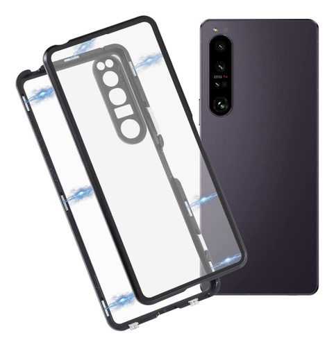 Metal Tempered Glass Phone Case For Sony Xperia 1 Iv