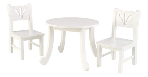 Set De Mesa Y Silla Kidkraft Little Doll, Blanco