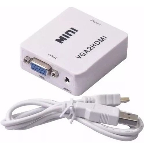 Adaptador Conversor De Vga A Hdmi Con Alimentacion