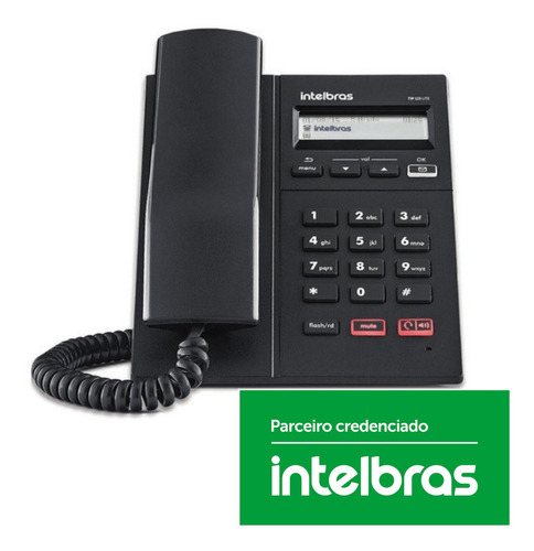 Telefone Ip Intelbras Tip 125i Poe C/ Display Nota Fiscal