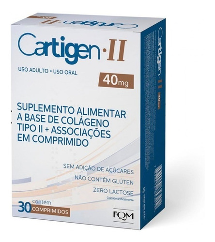 Cartigen Ii 40mg Com 30 Comprimidos Fqm