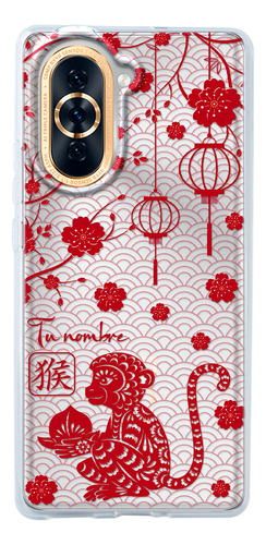 Funda Para Huawei Horóscopo Chino Mono Con Tu Nombre