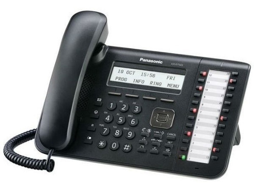 Panasonic Operadora de telefonia digital Kx-DT543 Cor Preto