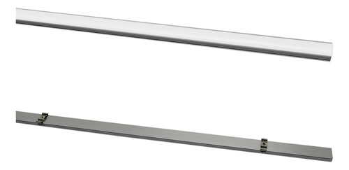 Kit 20 Metros Perfil Alumínio Sobrepor Slim P/ Fita Led