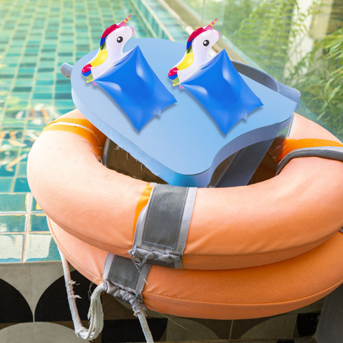 1 Par De Brazaletes De Natación Para Niños, Anillos Inflable