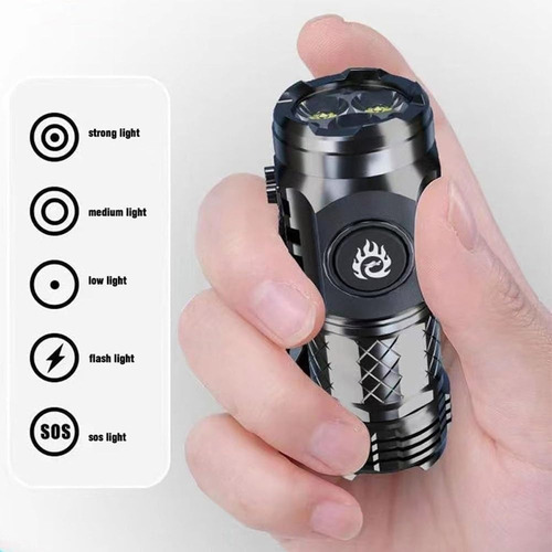 Db Mini Lámpara Táctica Recargable Impermeable Ultra Potente