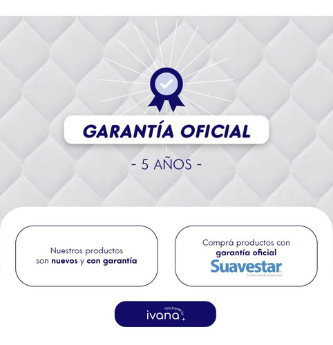 Imagen 4 de 10 de Colchon Y Sommier Suavestar Superstar 140 X 190 Resortes