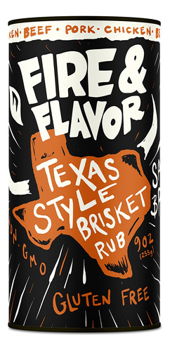 Fire & Flavor Texas Style Brisket Dry Rub Seasoning  Bbq Ru