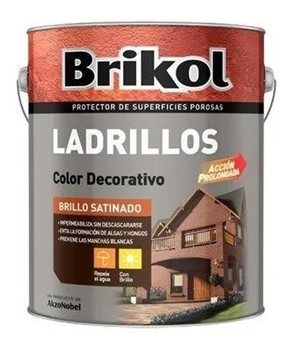 Brikol Ladrillos 10 Lts Protector Impermeabilizante Bricol