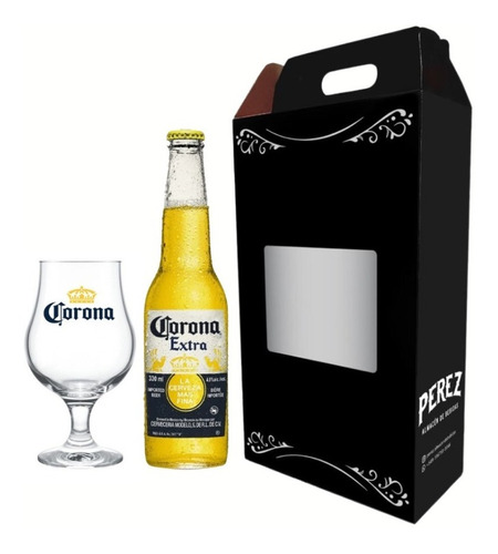 Kit Cerveza Corona Porron + Copa Corona - Perez Tienda - 