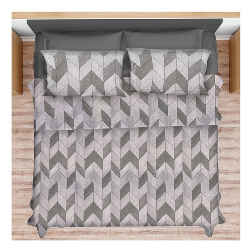 Juego D Sabanas Funda Tacto Suave Matrimonial Premium Diseño