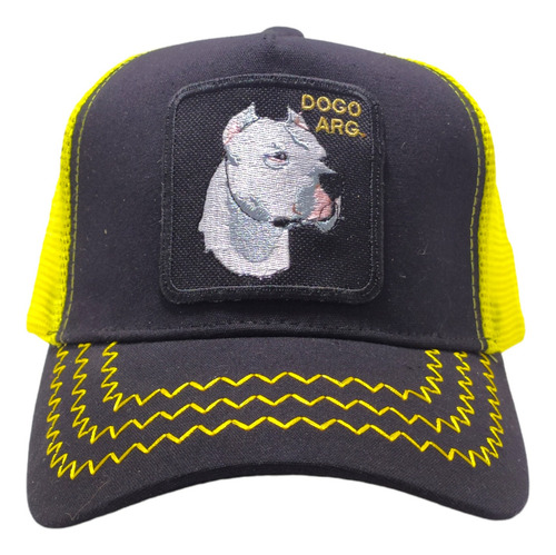 Gorra Trucker Dogo Argentino Parche Bordado Premium Cap