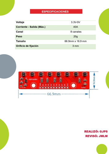 Modulo Sensor Seguidor De Linea Infrarrojo De 8 Canales