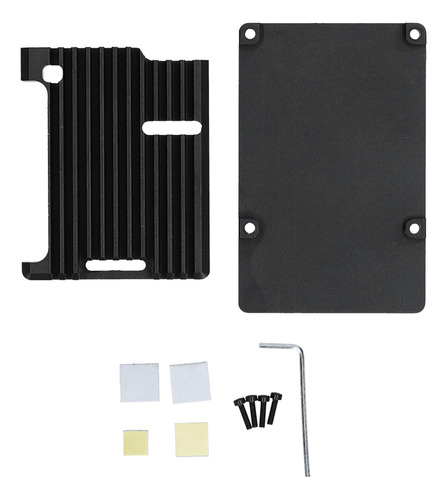 Carcasa Cnc Para Raspberry Pi 3 Modelo B B+ De Aluminio Negr