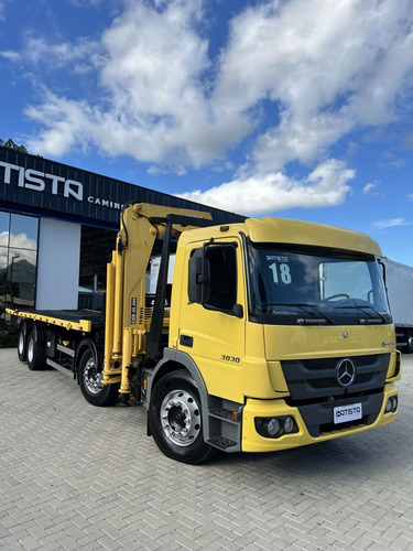 Mb Atego 3030 8x2 2018 Prancha C Munck Baixa Km