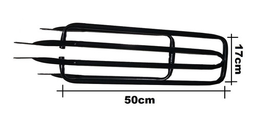 Imagem 2 de 3 de Bagageiro Garupa Tubular Traseiro Grau Bike Aro 20 24 26 Aço