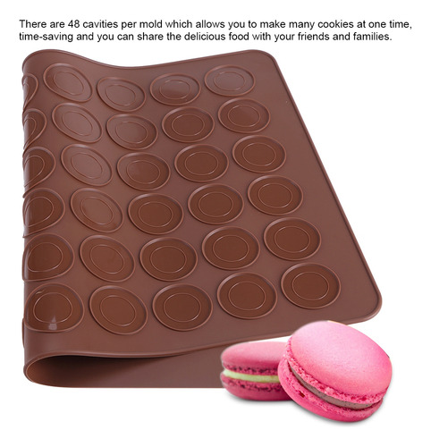 Almohadilla De Silicona Redonda De 48 Agujeros Macaron 5pcs