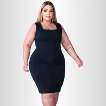 Comprar Vestido Plus Size Modelador Midi Curve Festa Anarruga Até G3