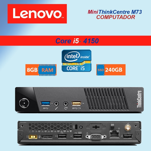 Pc Lenovo Thinkcentre M73 Core I5-6500t -8gb Ram -ssd 250gb 