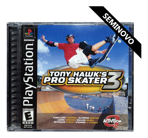 Tony Hawks Pro Skater 3 Ps1 Seminovo, Original E Nota Fiscal (Usado)