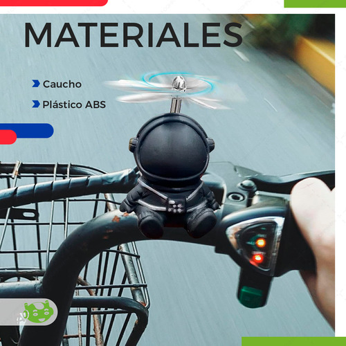 Decoración Creativa Astronauta Bicicleta Motocicleta 4 Pzas Diseño Astronauta negro 4pz