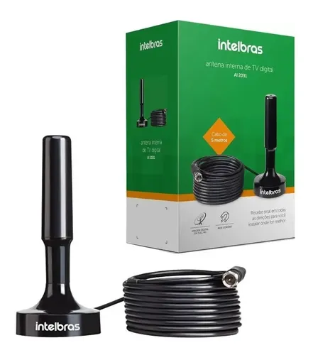 Antena Tv Digital Interna Portátil Ai 2031 Uhf Hdtv 4k 8k
