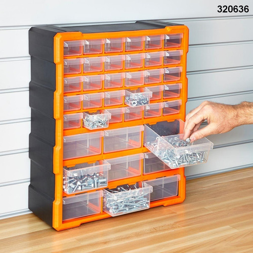Imagen 2 de 4 de Caja Organizadora Gavetero C/ 39 Cajones Organizador Y Divis