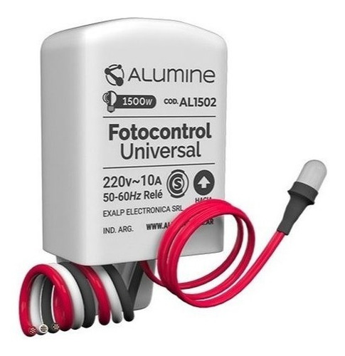 Fotocontrol Universal Con Sensor Apto Led 3 Cables 1500w