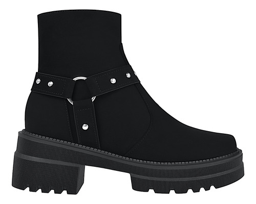 Botines Dama Stylo 6000 Suede Negro