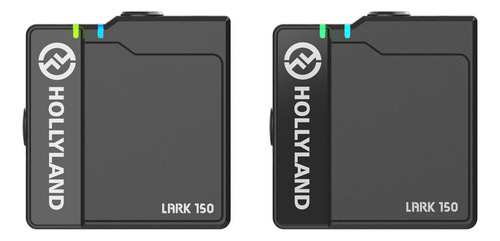 Sistema Microfone Lapela Hollyland Lark150 Duplo 2.4g Preto