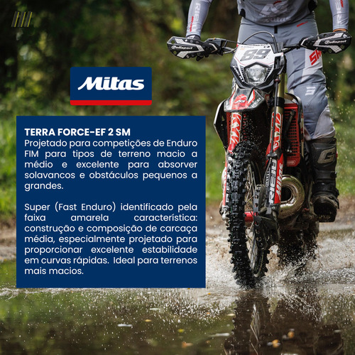 Pneu Dianteiro 90/90-21 54r Mitas Terra Force-ef 2 Sm